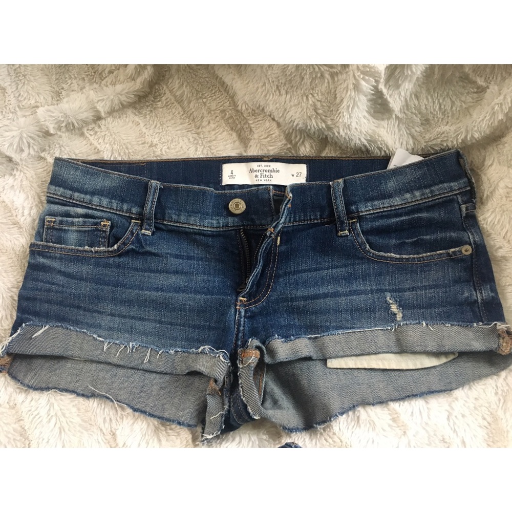 Denim booty shorts
